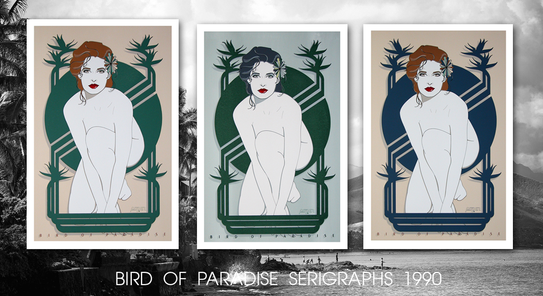 bird of paradise serigraphs